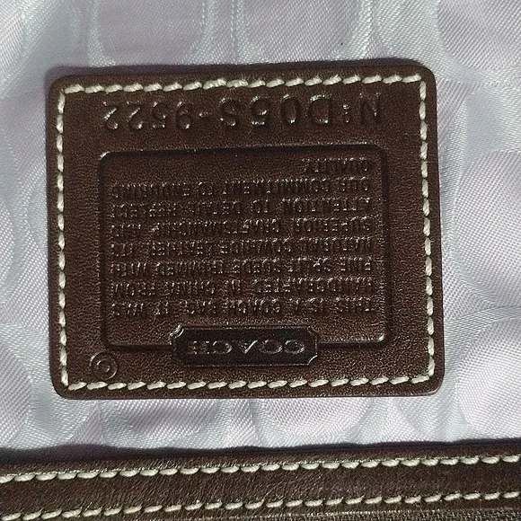 Coach Suede Leather Shoulder Bag - Picture 4 of 9
